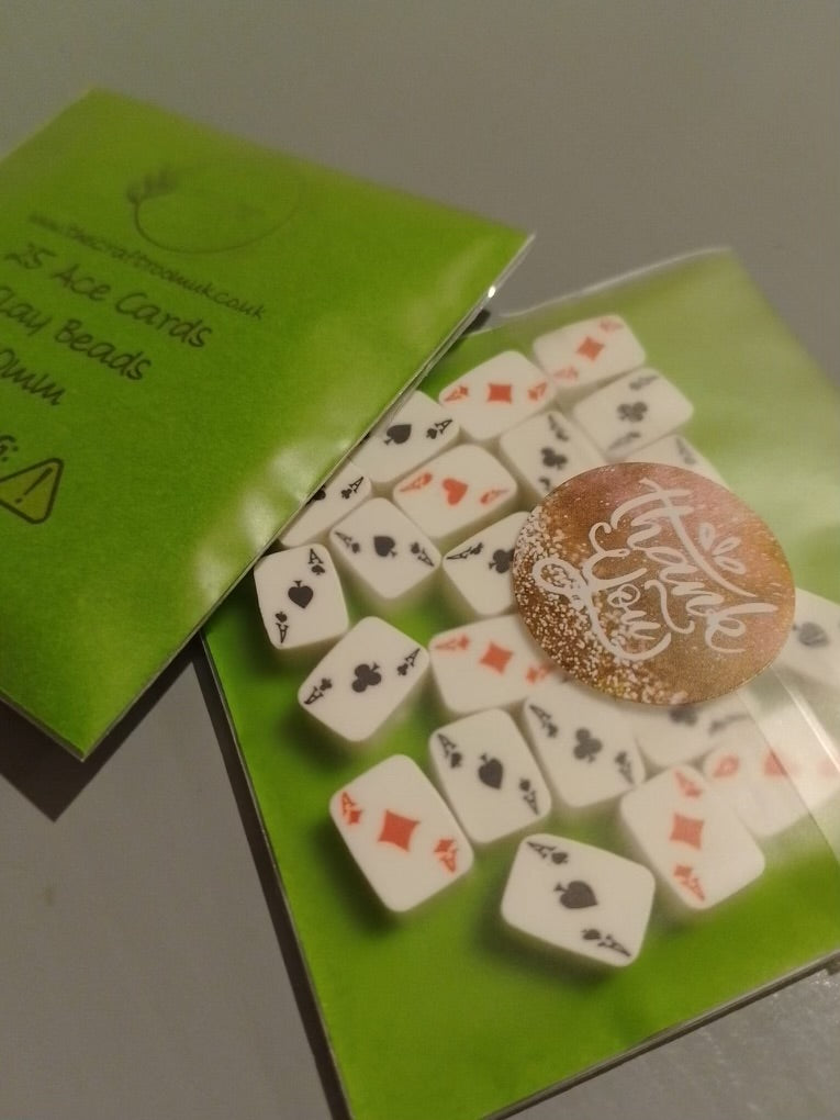 Ace Card Clay Beads - The Craft Room UK