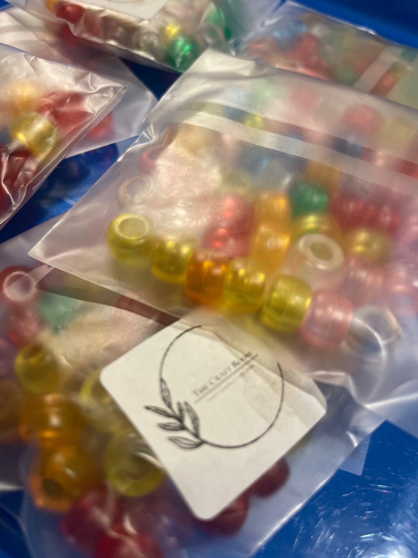 Colourful Transparent Pony Beads - The Craft Room UK