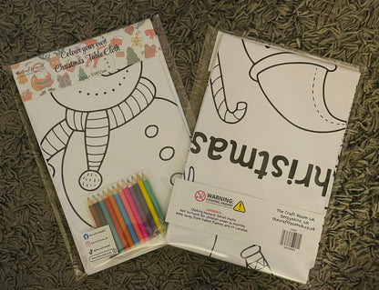 Colour your own Christmas Table Cloth