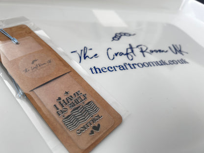 Black UV DTF Wrap Acrylic Bookmark