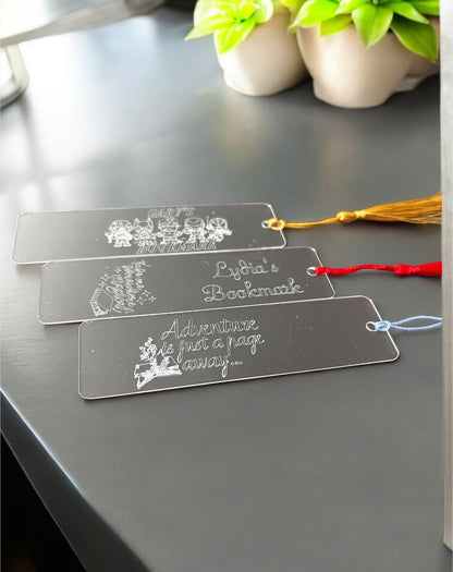 Personalised Engraved Acrylic Bookmark