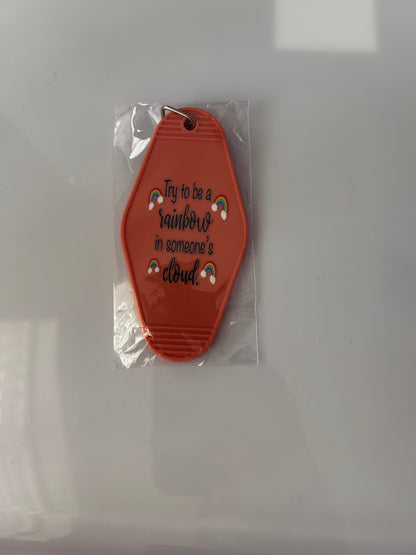 Hotel Style Motivational Keyring