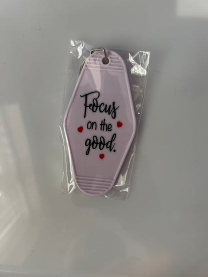 Hotel Style Motivational Keyring