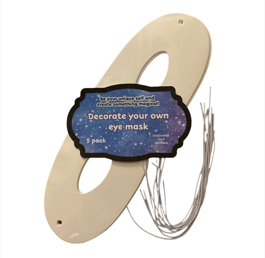 Decorate your own eye masks