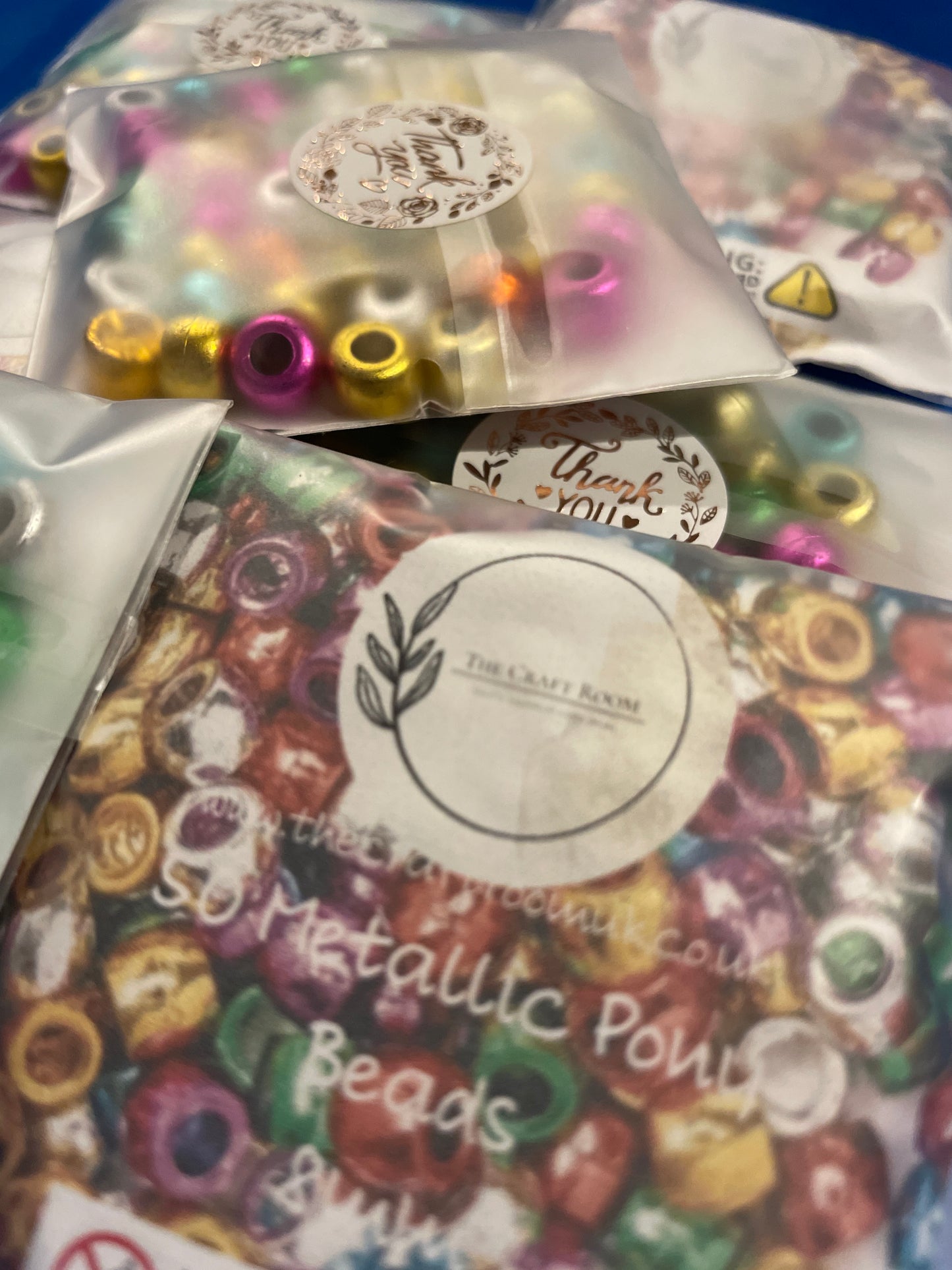 Metallic Pony Beads - The Craft Room UK