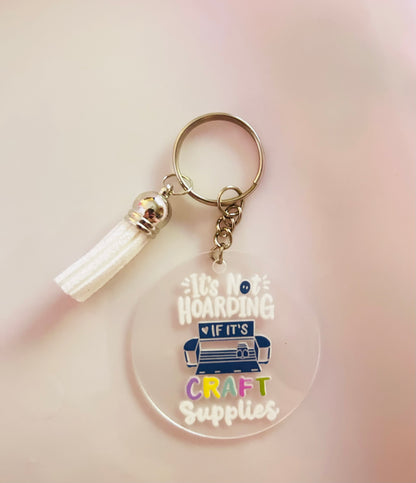 Cute craft lover Keyring
