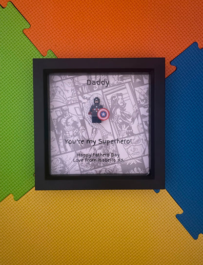 Superhero Figure Box Frame