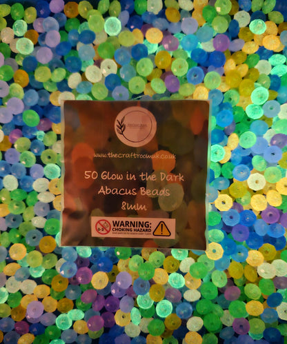 Glow in the Dark Abacus Beads