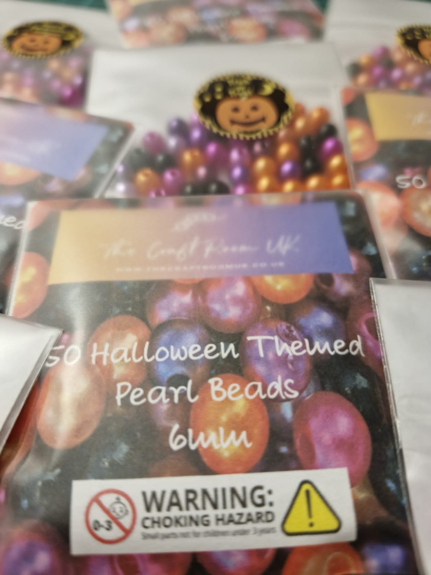 Halloween Themed Pearl Beads