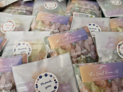 Pearlescent Teddy Bear Beads