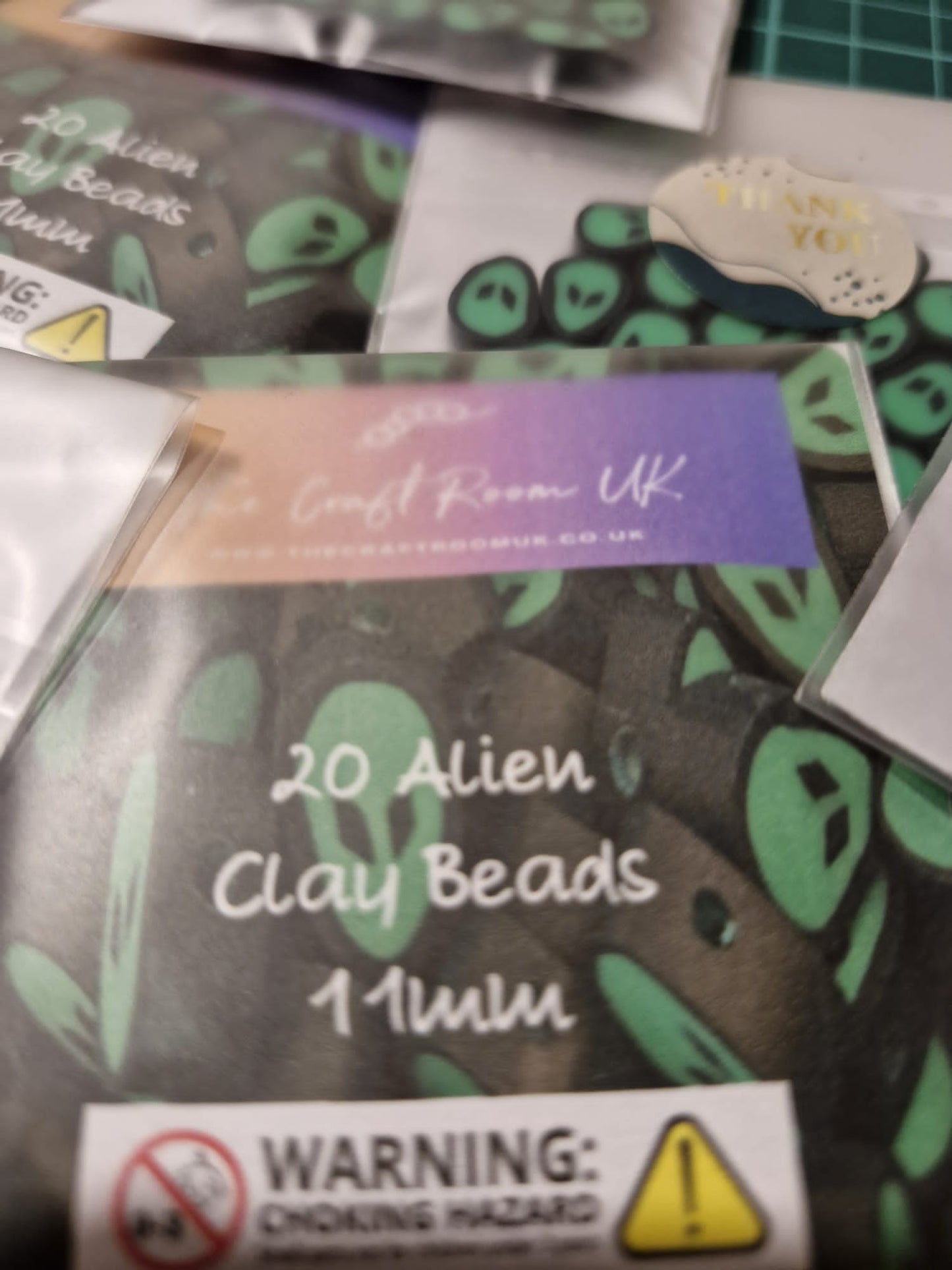 Alien Clay Beads