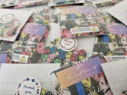 Colourful Ladybird Clay Beads