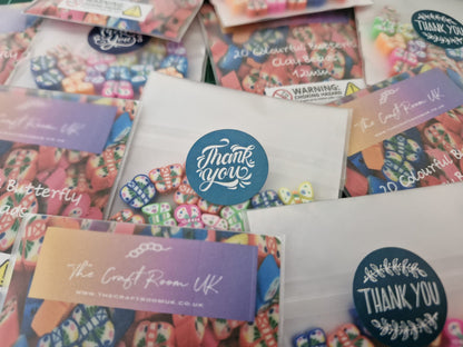 Colourful Butterfly Clay Beads