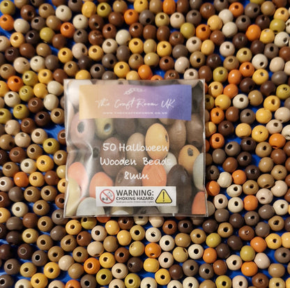 Halloween Wooden Beads