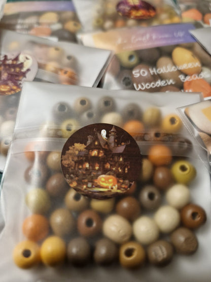 Halloween Wooden Beads