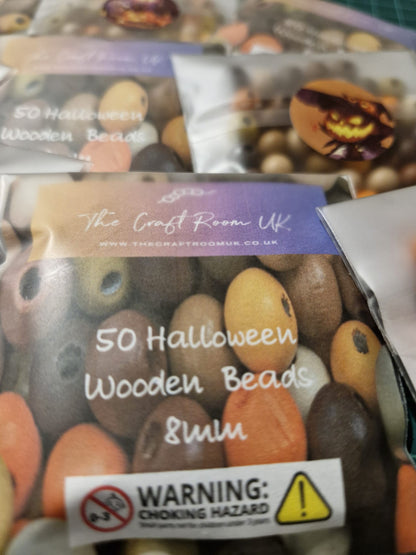 Halloween Wooden Beads