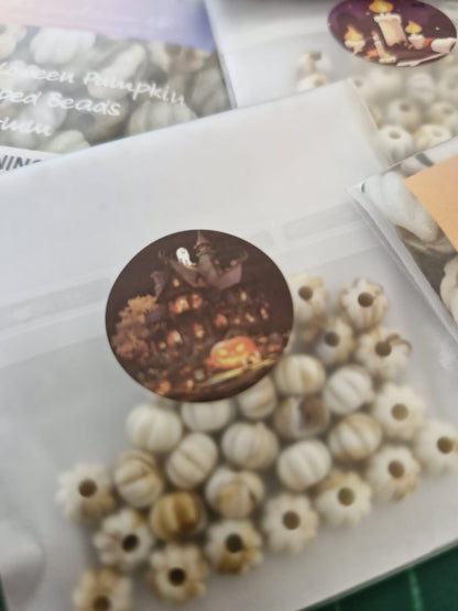 Halloween Pumpkin Shaped Beads