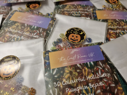 Colourful Halloween Pumpkin Beads