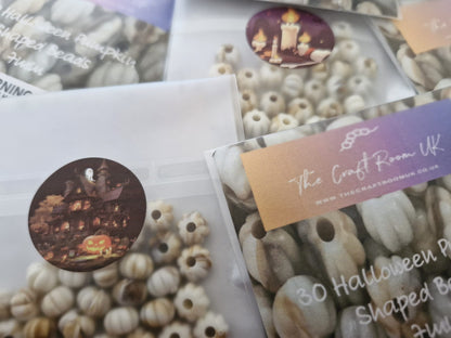 Halloween Pumpkin Shaped Beads