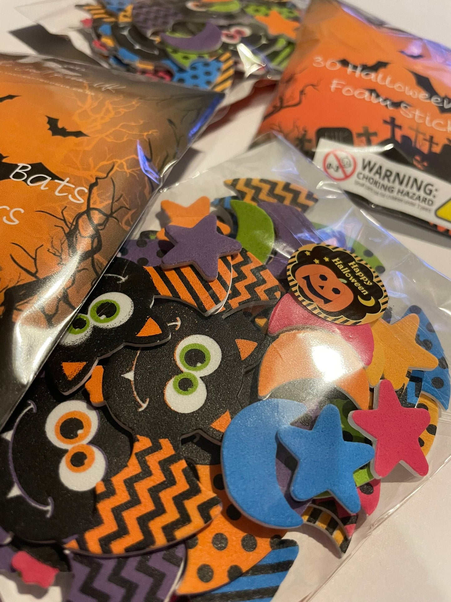 Halloween Bat Foam Stickers