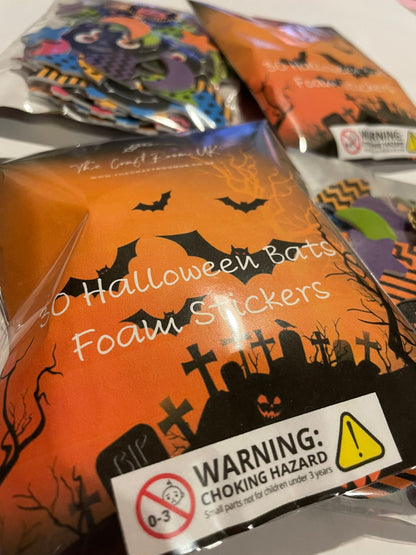 Halloween Bat Foam Stickers