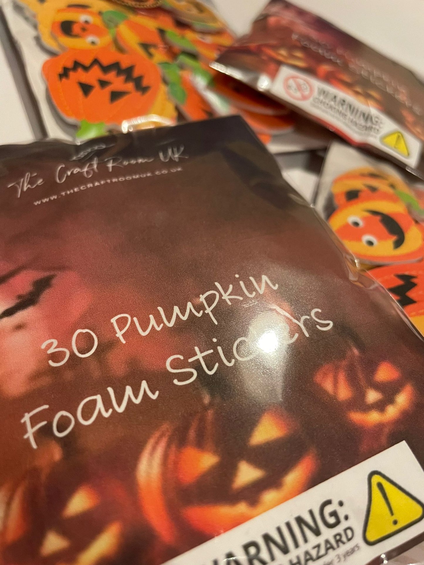 Pumpkin Foam Stickers