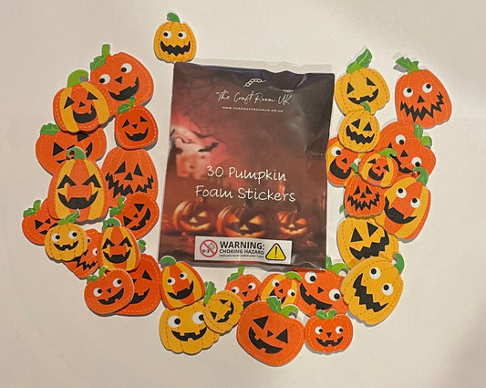 Pumpkin Foam Stickers