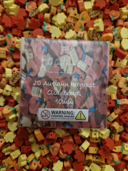 Autumn Harvest Polymer clay Beads