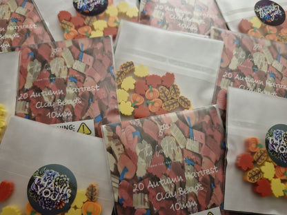 Autumn Harvest Polymer clay Beads