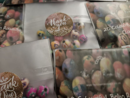 Colourful BoHo Polymer Clay Beads