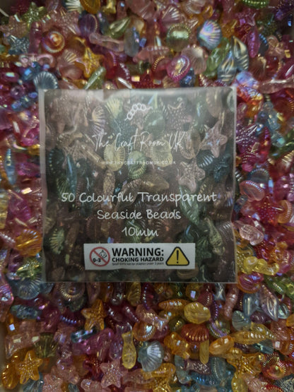 Colourful Transparent Seaside Beads