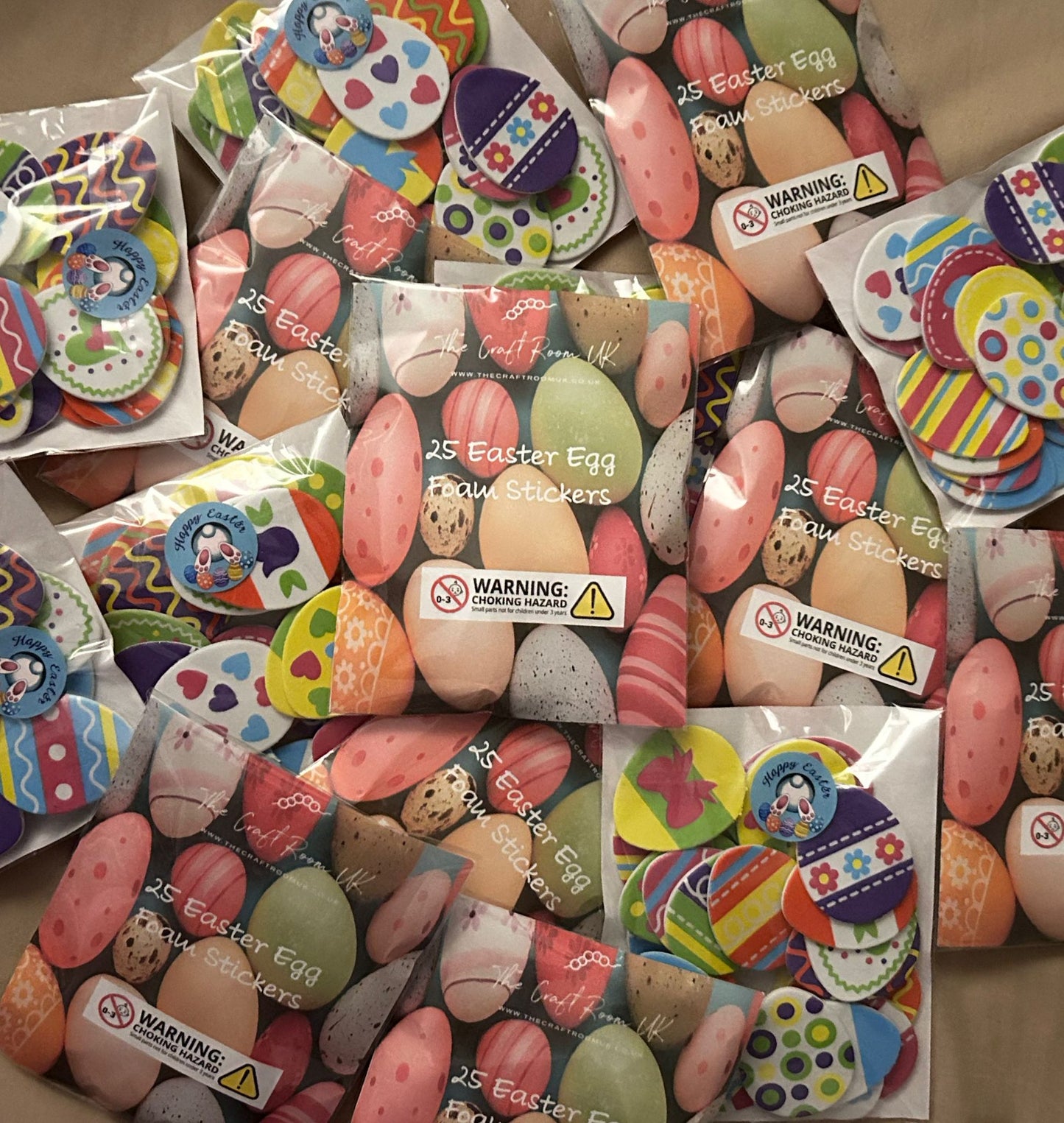 Easter Egg Foam Stickers