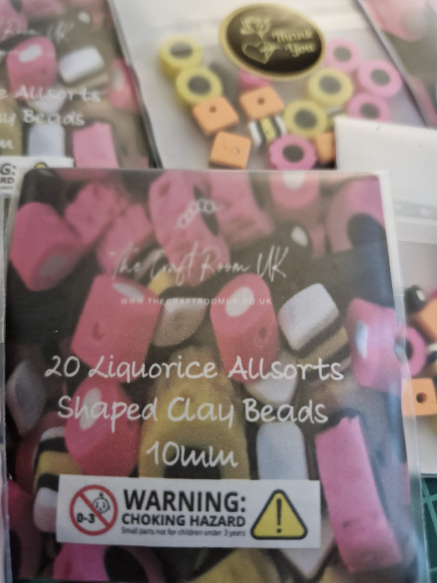 Liquorice Allsorts Polymer Clay Beads