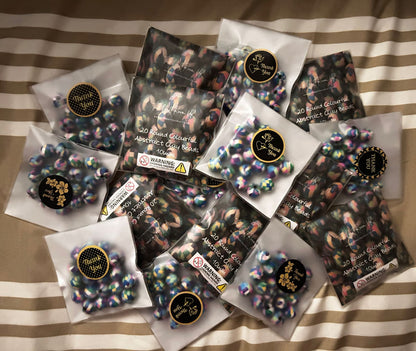 Round Colourful Abstract Polymer Clay Beads