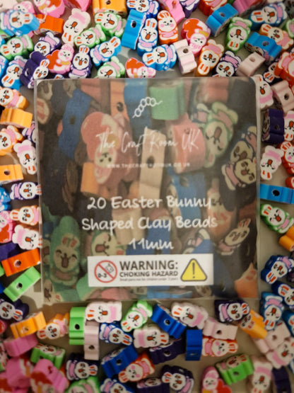 Easter Bunny Polymer Clay Beads