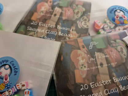 Easter Bunny Polymer Clay Beads