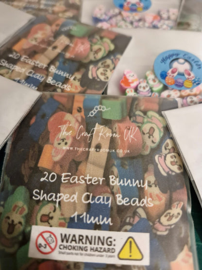 Easter Bunny Polymer Clay Beads