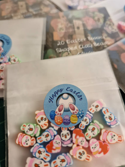 Easter Bunny Polymer Clay Beads