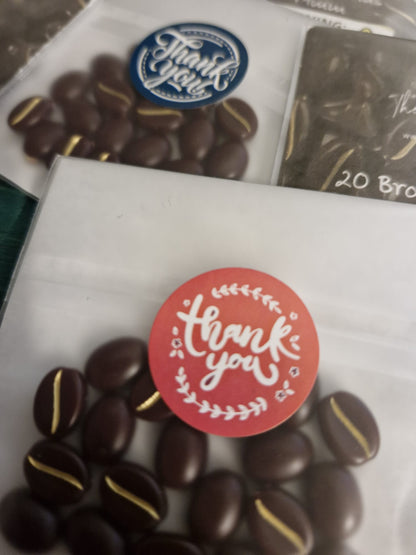 Brown Coffee Bean Shaped Beads