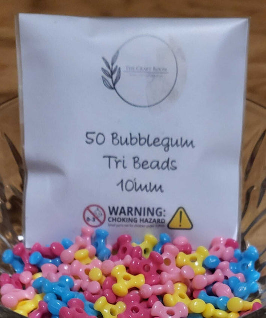 Bubblegum Tri-Beads - The Craft Room UK