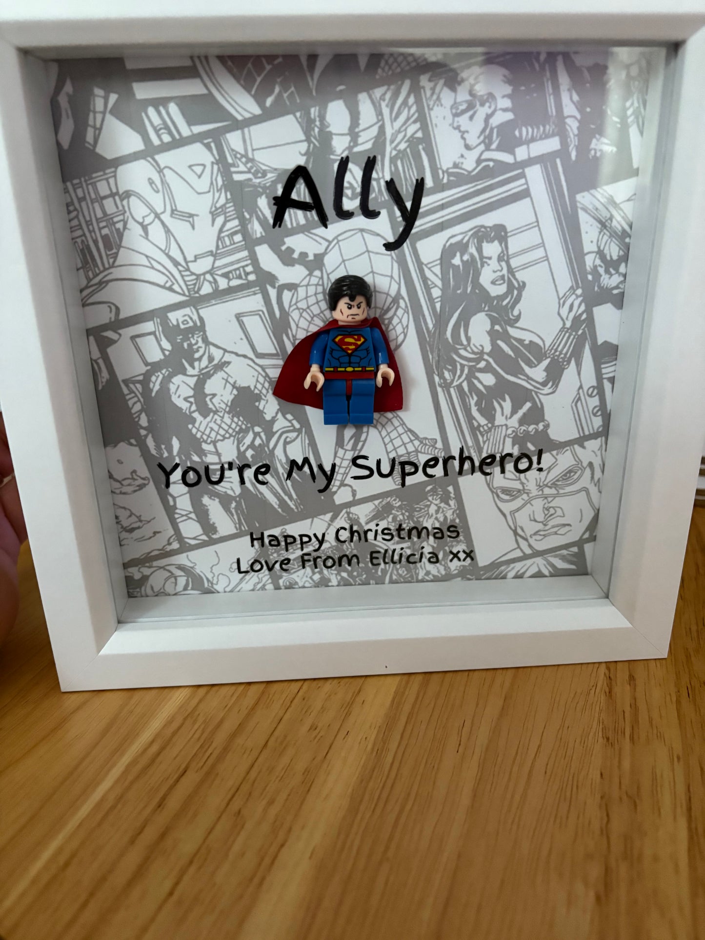 Superhero Figure Box Frame
