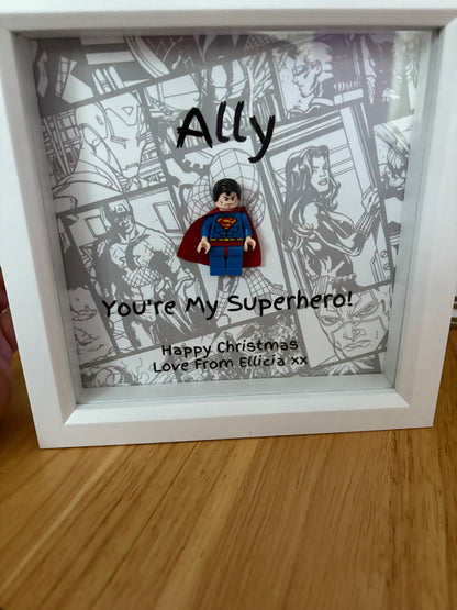 Superhero Figure Box Frame