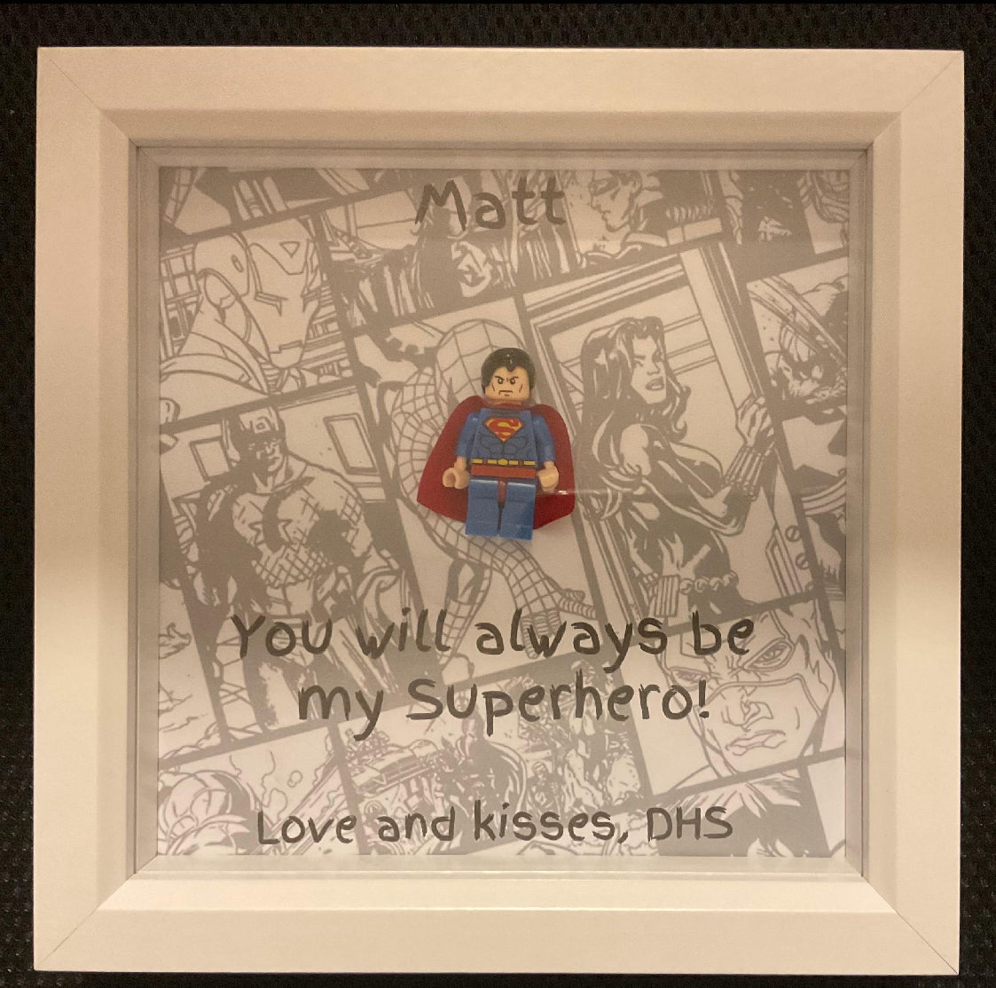 Superhero Figure Box Frame