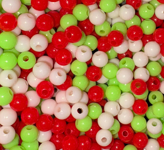 Christmas Round Beads