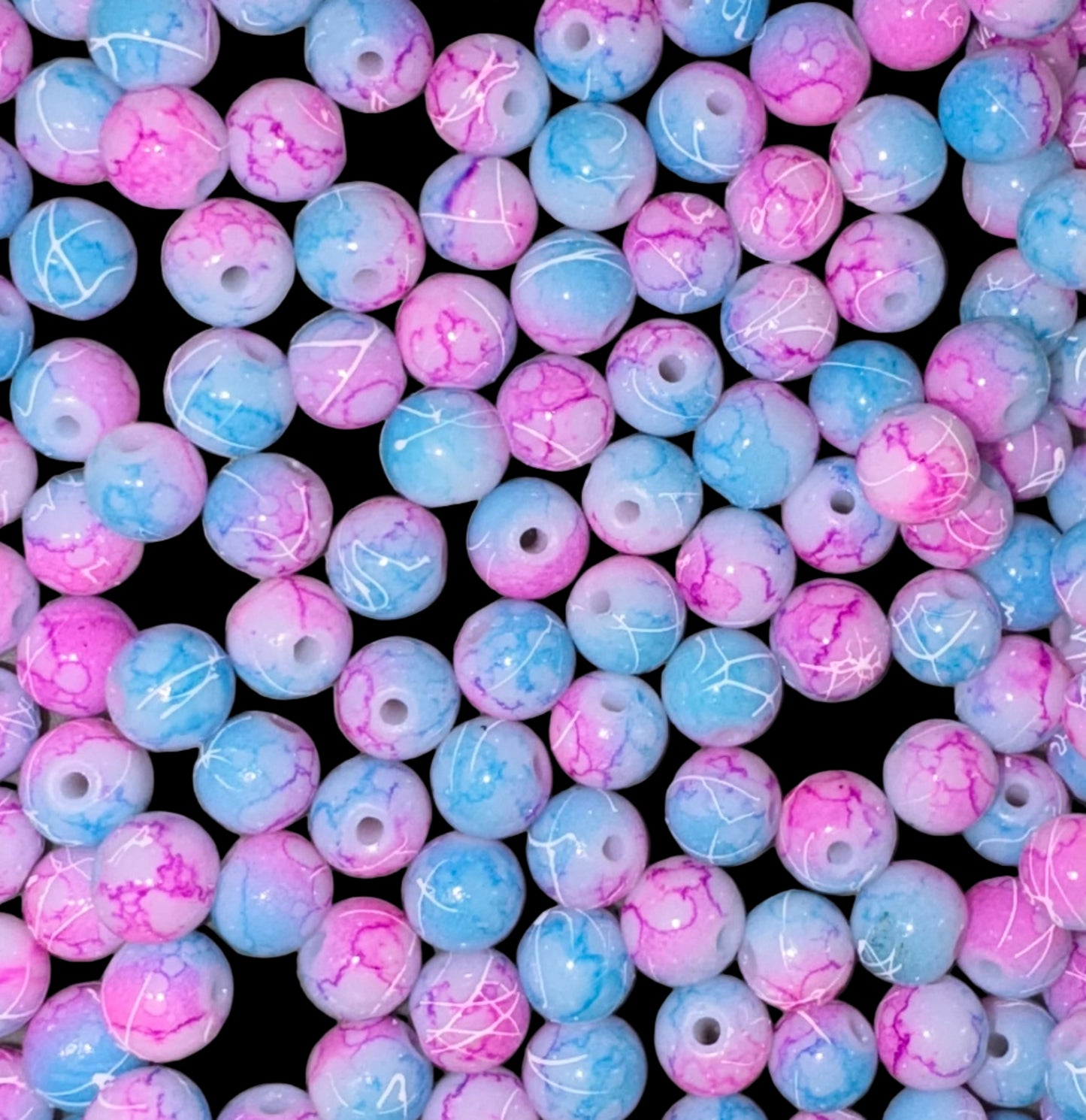 Pink/Blue Gradient Beads