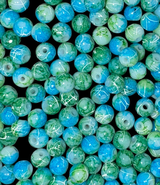 Blue/Green Gradient Beads