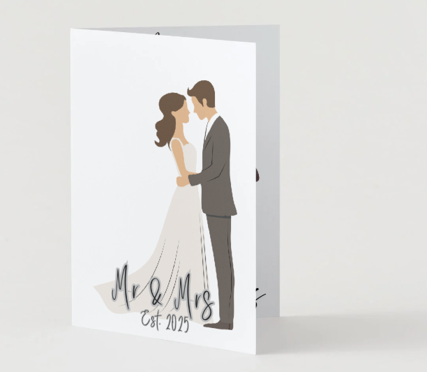 'Mr & Mrs. Est 20XX' Wedding Cards