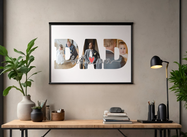 Father's Day Personalised Photo Print Frame