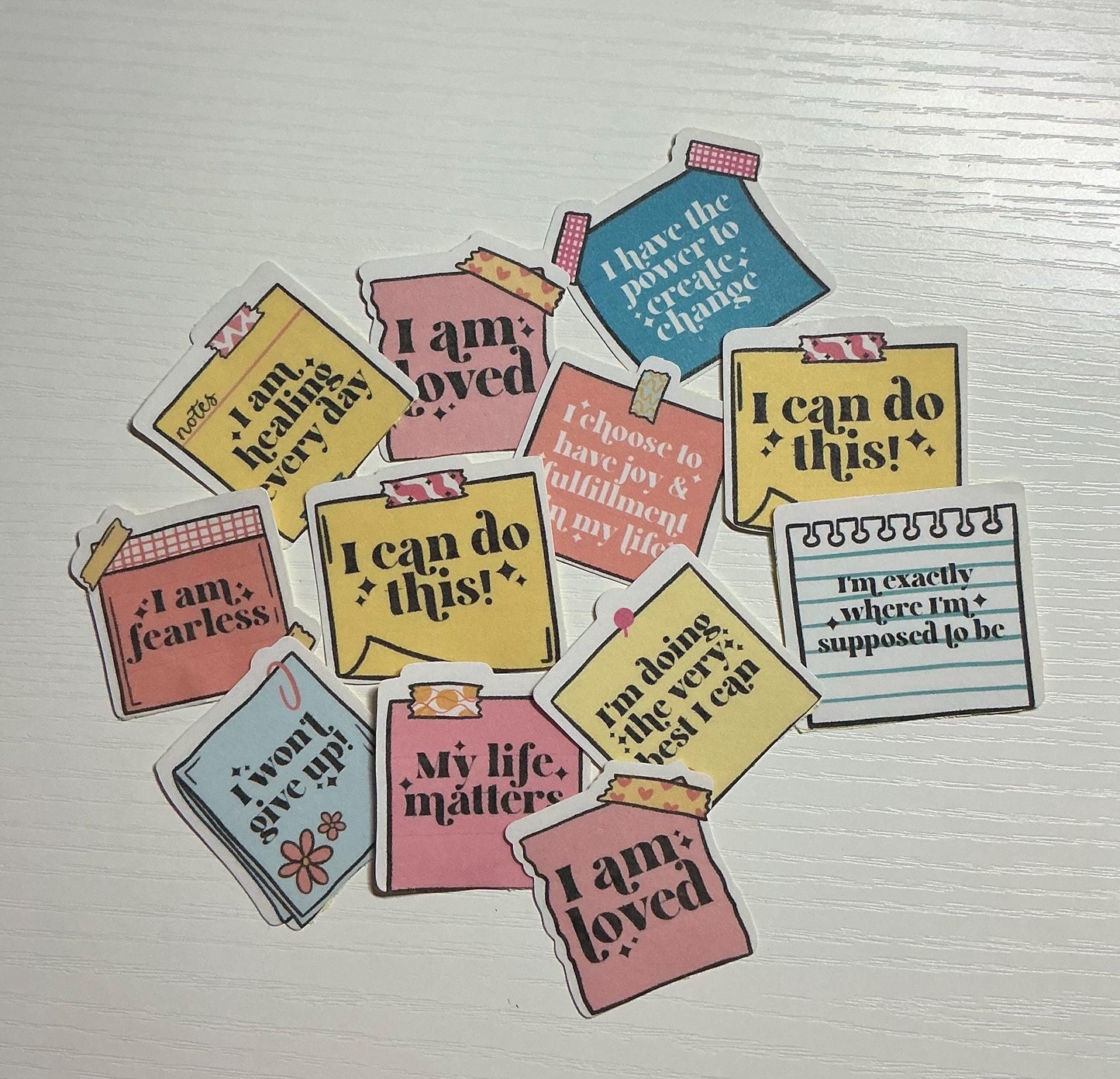 Self Adhesive Self Affirmation Stickers