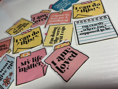 Self Adhesive Self Affirmation Stickers